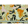 Raso stampa astratta beige e ambra