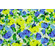Viscosa a rose gialle e blu