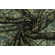 Georgette nera stampa fiori e paisley con lurex