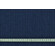 Twill di puro lino blu gessato