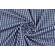 Misto cotone vichy bianco blu tinto filo