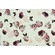 Georgette bianca fantasia rose e farfalle