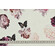 Georgette bianca fantasia rose e farfalle