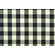 Twill a quadri bianco e nero in tinto filo