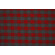 Punto Milano cotone stretch a quadri grigio e rosso