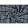 Punto Milano cotone stretch a quadri blu e avio