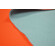 Tessuto accoppiato 2mm idrorepellente arancione/pile grigio avio