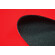 Tessuto accoppiato 2mm idrorepellente rosso/pile nero
