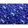 Jersey di poliestere stretch blu fantasia astratta
