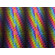 Jersey di poliestere stretch nero trippy circles arcobaleno