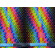 Jersey di poliestere stretch nero trippy circles arcobaleno