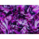 Jersey di poliestere stretch fantasia psichedelica viola e nero