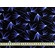 Jersey di poliestere stretch nero fantasia botanica neon
