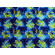 Jersey di poliestere stretch blu fantasia gocce e schizzi di vernice