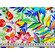 Lycra opaca bianca fantasia floreale 200g