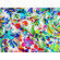 Lycra opaca bianca fantasia floreale 200g