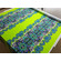 Lycra opaca verde acido fantasia foulard