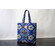 Cotone wax blu e bianco