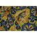 Cotone wax blu pavone e giallo senape