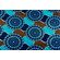 Cotone wax blu scuro e celeste