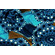 Cotone wax blu scuro e celeste