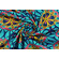 Cotone wax blu scuro e turchese