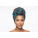 Cotone wax blu scuro e turchese