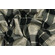 Misto viscosa stretch scozzese nero e beige